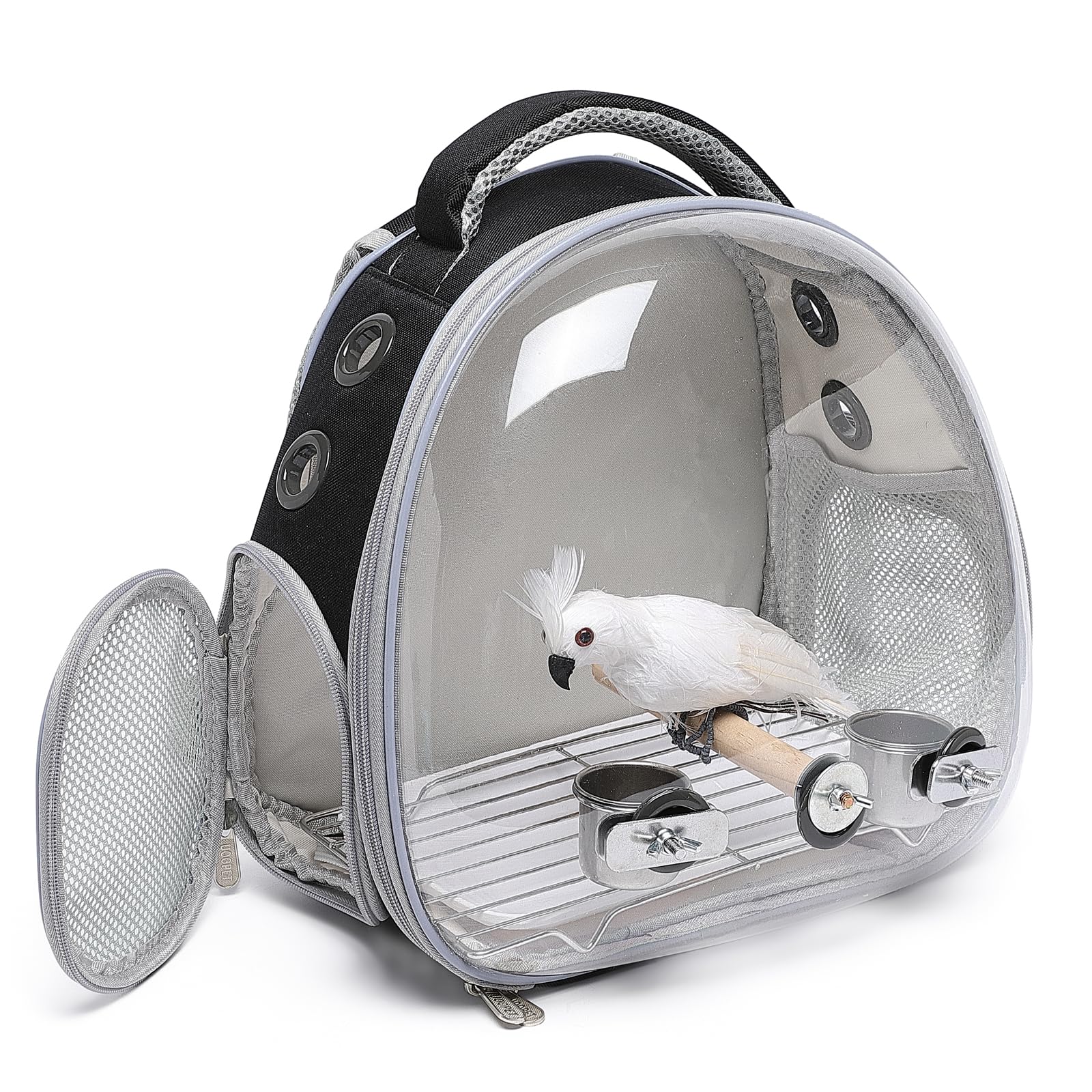 ioview breathable mesh design: keeps air circulating for your furry travel companion