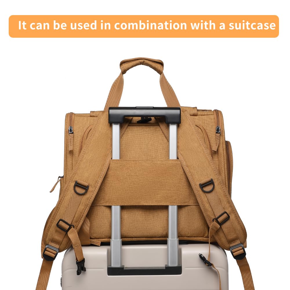 ioview pet backpack travel-ready - luggage strap compatibility for smooth transit