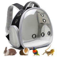 ioview portable travel pet backpack with bubble window for easy viewing on trips.