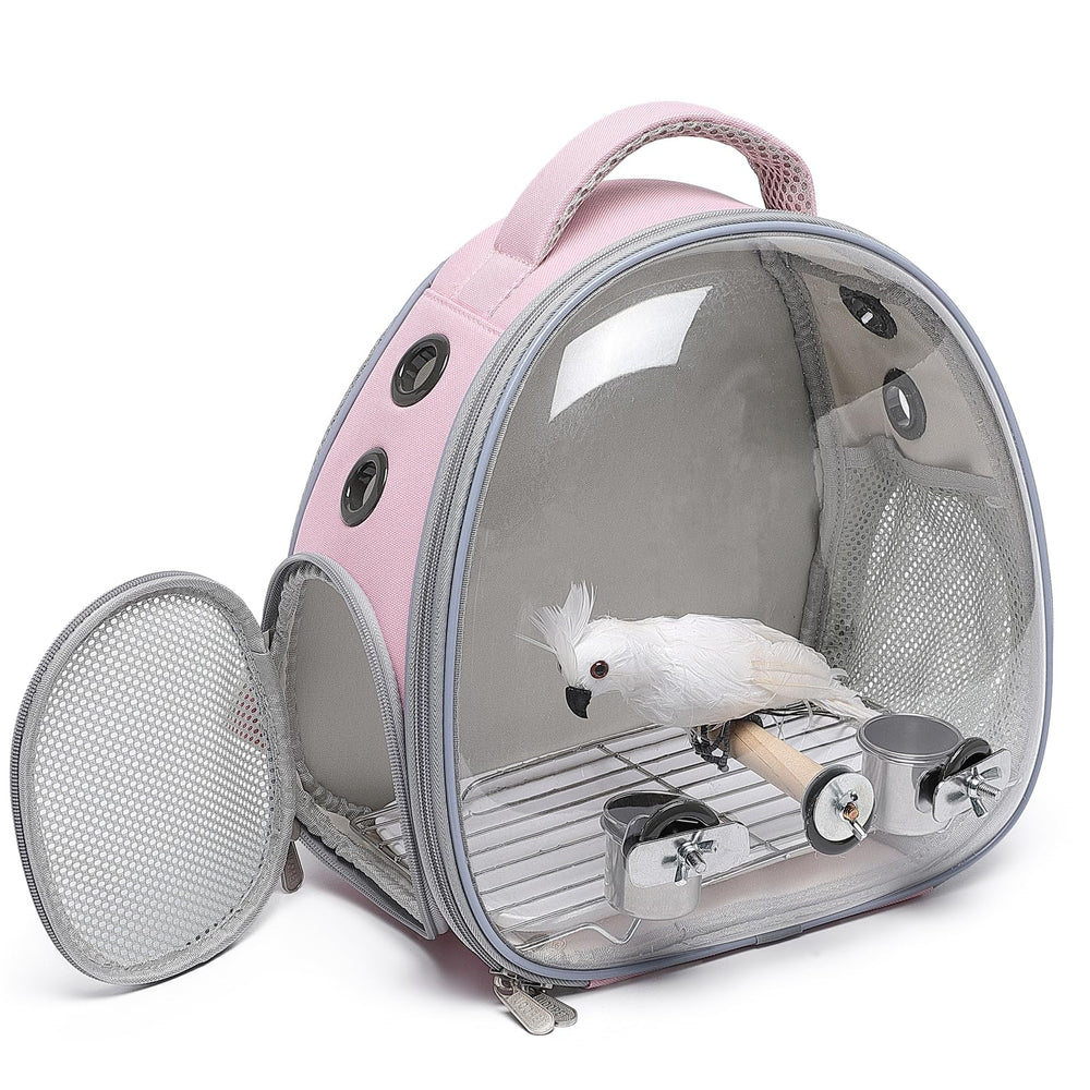 ioview portable travel pet backpack side ventilation view, promoting fresh air for comfort.