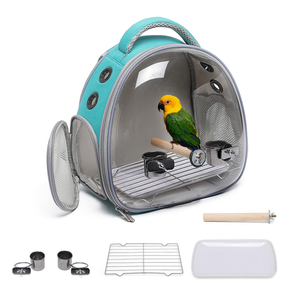 ioview travel pet backpack bubble window provides easy viewing during trips