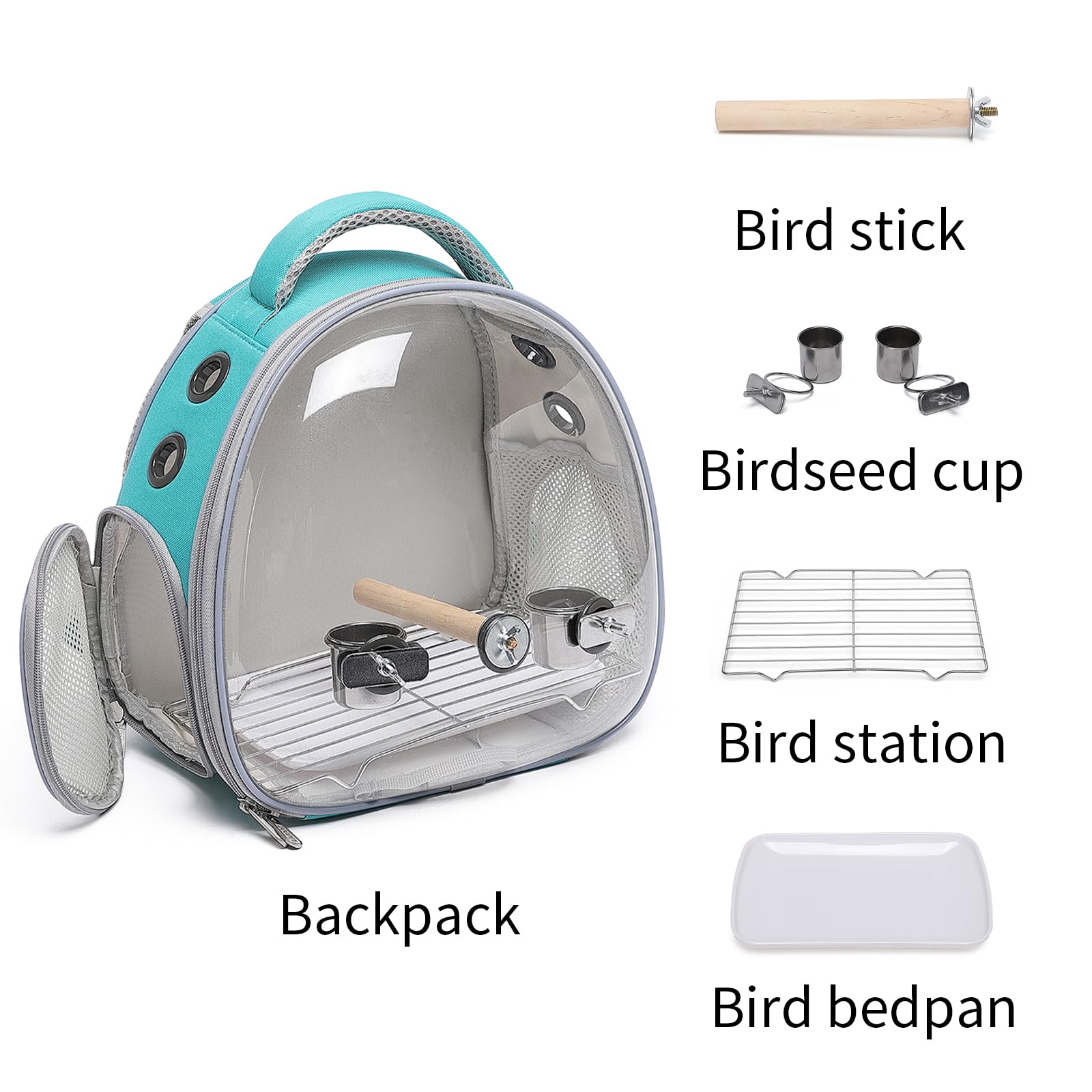 ioview travel pet backpack PC-EVA reinforced construction keeps shape