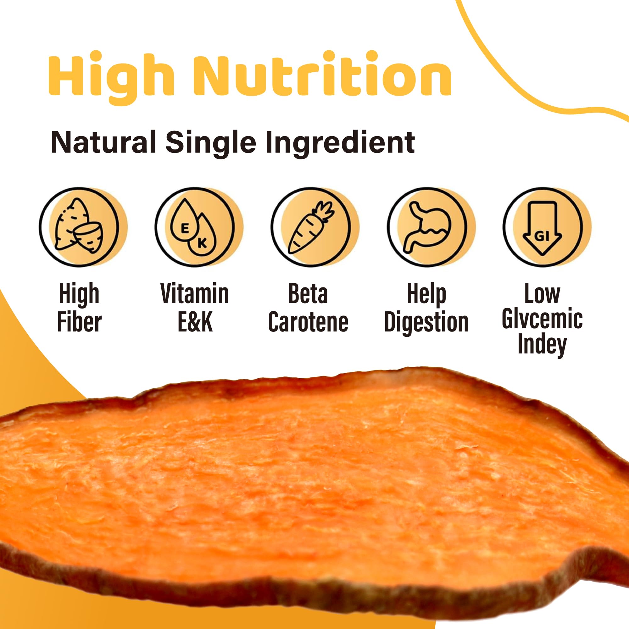 iPaw Sweet Potato Chews chewy texture invites satisfying chew while supporting dental health