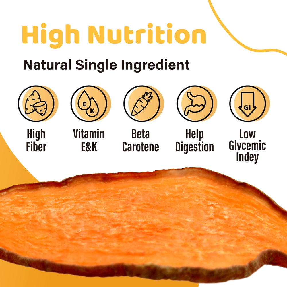 iPaw Sweet Potato Chews chewy texture invites satisfying chew while supporting dental health