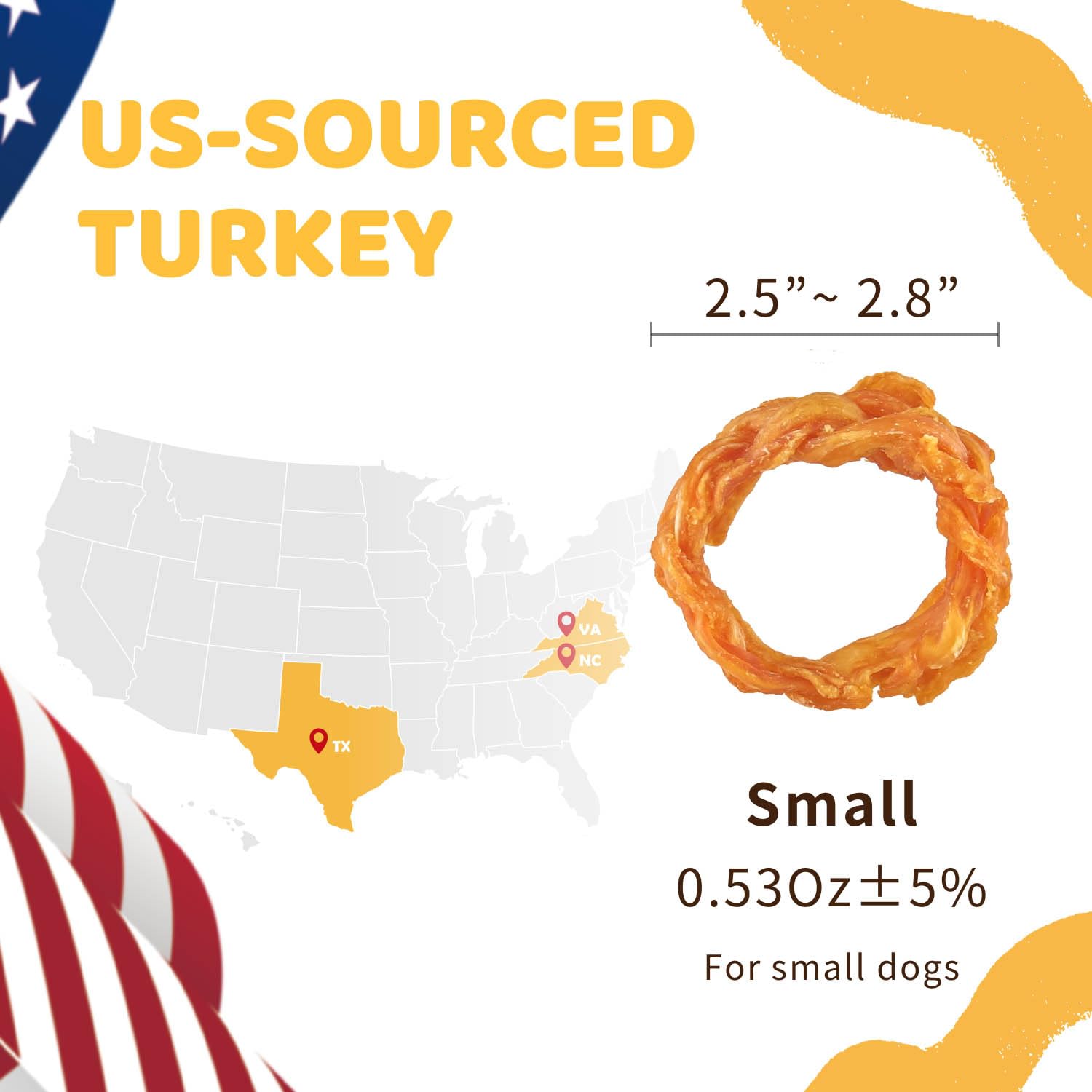 iPaw Turkey Tendon hypoallergenic single-protein image highlights gentle digestion friendly chew