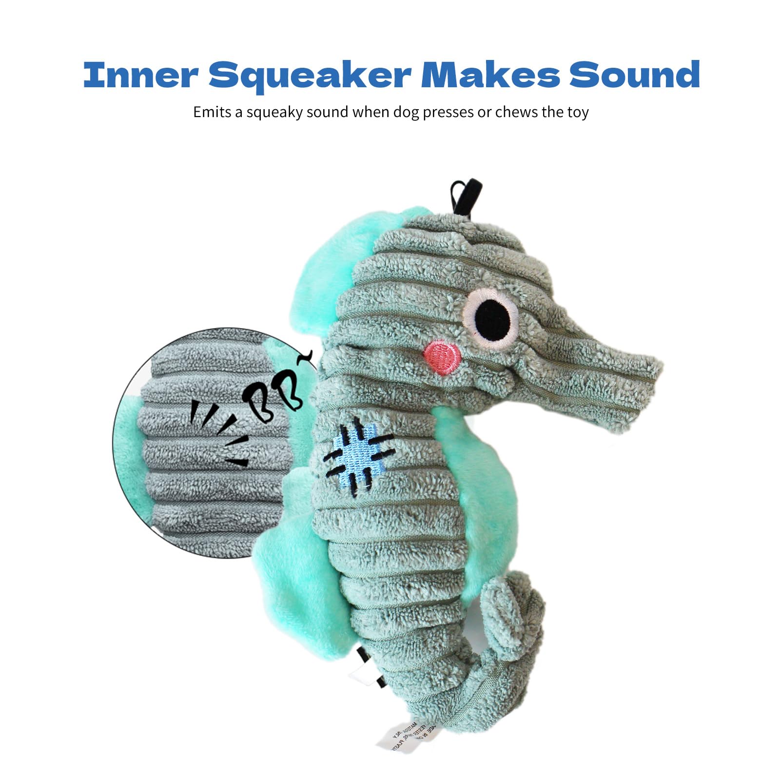 ipawspace squeaker closeup — built-in sound sparks attention and solo play