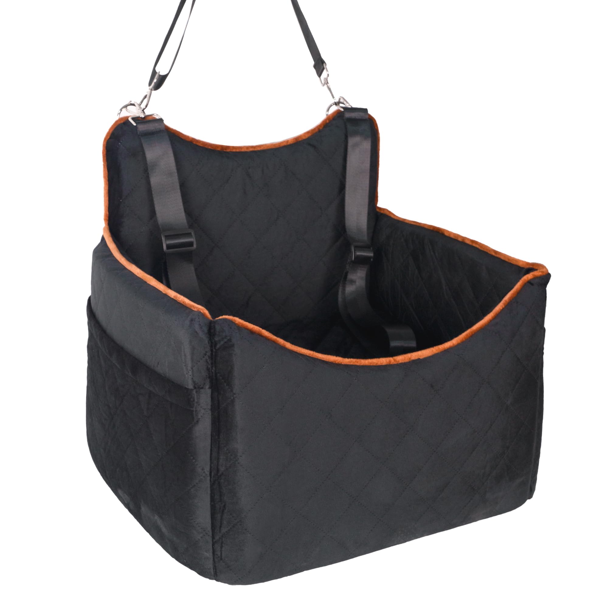 iPEGTOP travel-ready car seat supports puppies and small dogs on road trips