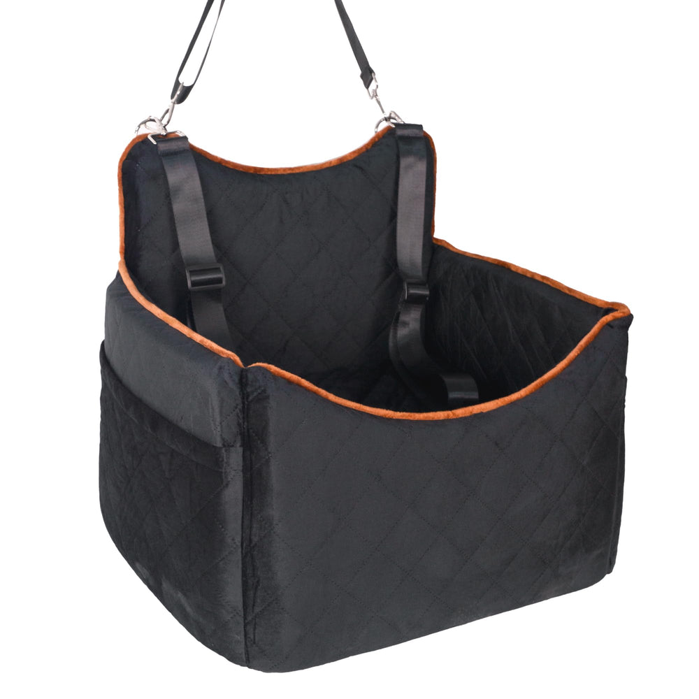 iPEGTOP travel-ready car seat supports puppies and small dogs on road trips