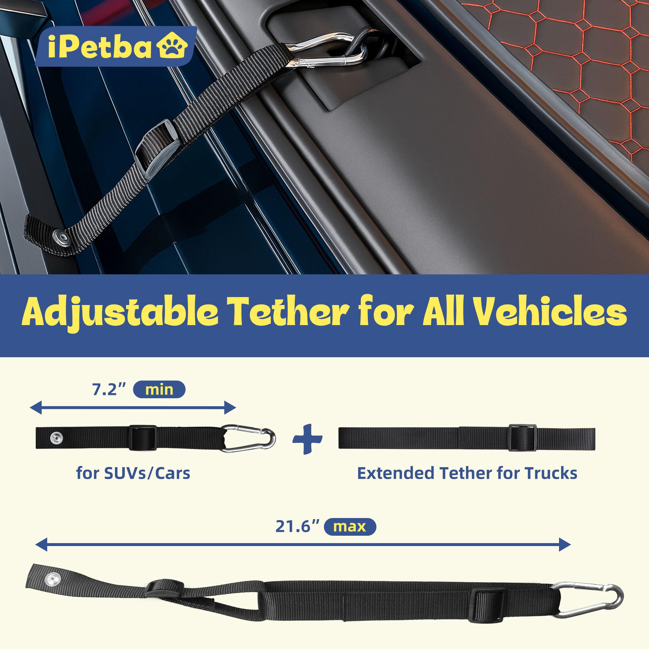 IPETBA dog ramp extra-wide design accommodates bigger paws and easier climbs.