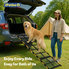 IPETBA dog ramp heavy-duty stability for secure use with large breeds.