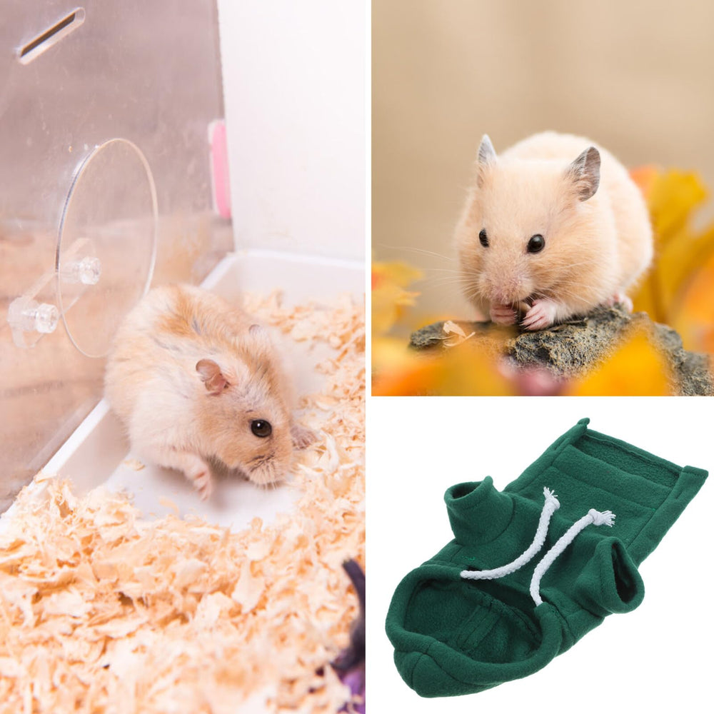 Ipetboom guinea pig hoodie green, soft fabric keeps fur tidy