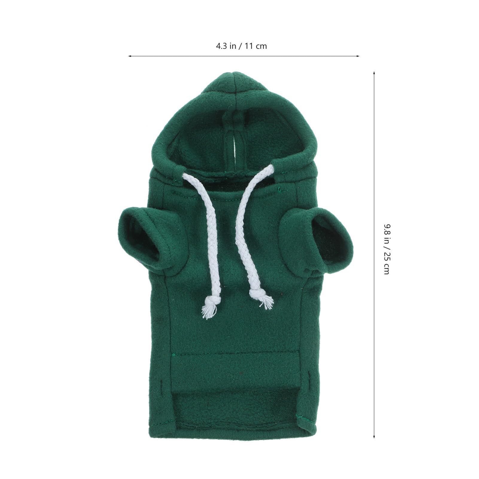 Ipetboom small animals warm vest in green for chilly play