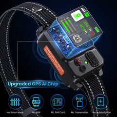 ipetlore GPS fence collar on dog reveals comfortable strap for outdoor adventures
