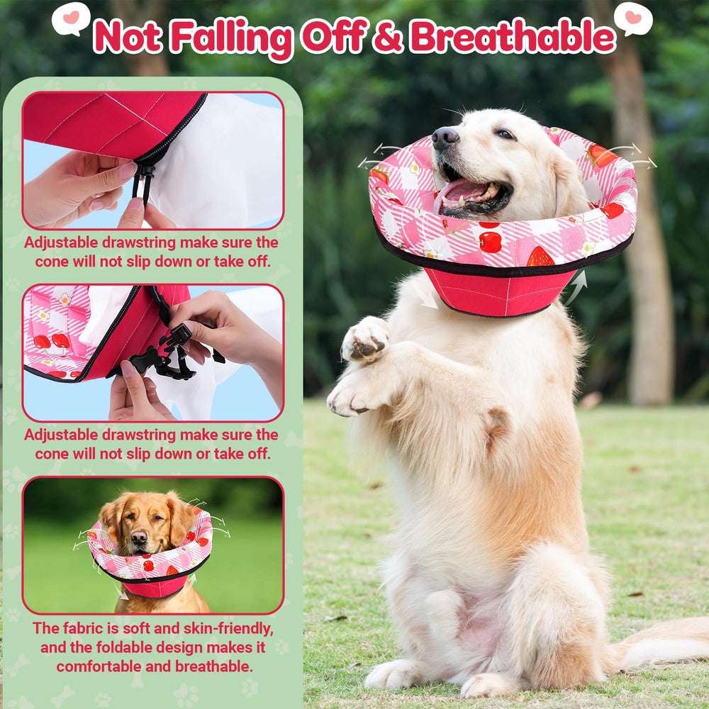 ipetstation lightweight ventilated cone offers airflow and comfort