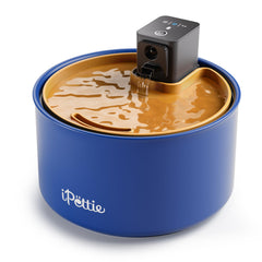 ipettie ceramic cat fountain front view highlighting BPA-free ceramic for safe hydration