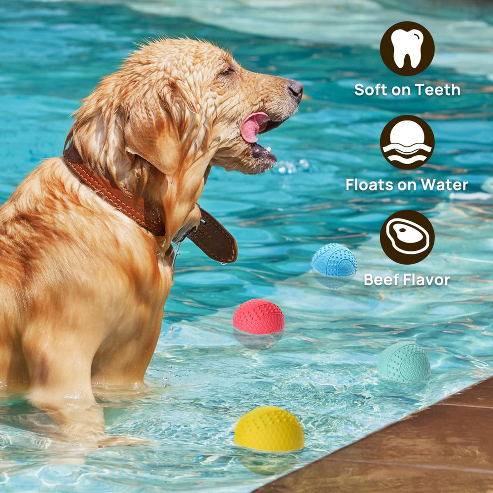 ipettie dog ball squeaker internal toy engaging dogs in fetch