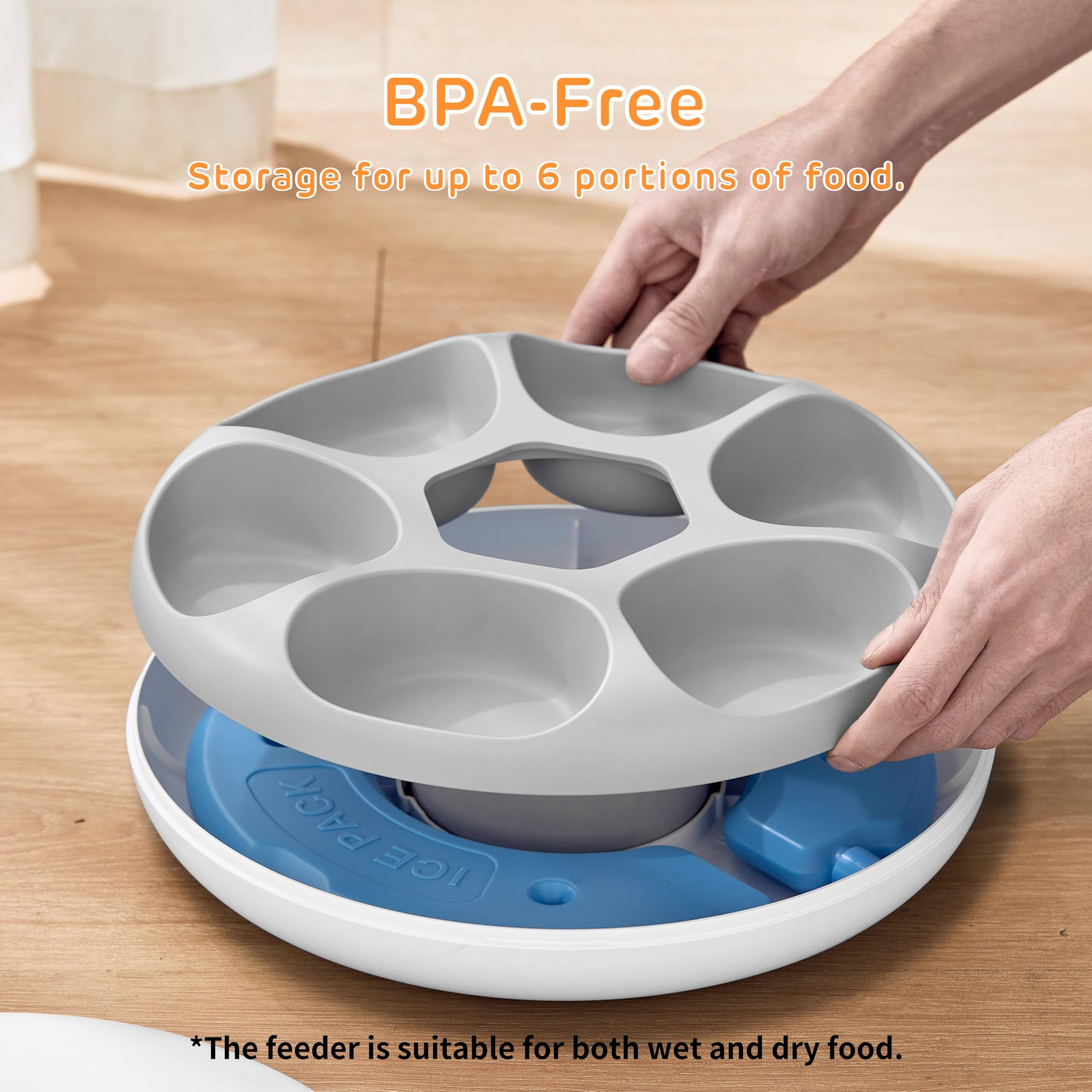 ipettie Donut Frost BPA-free ABS tray designed for daily use