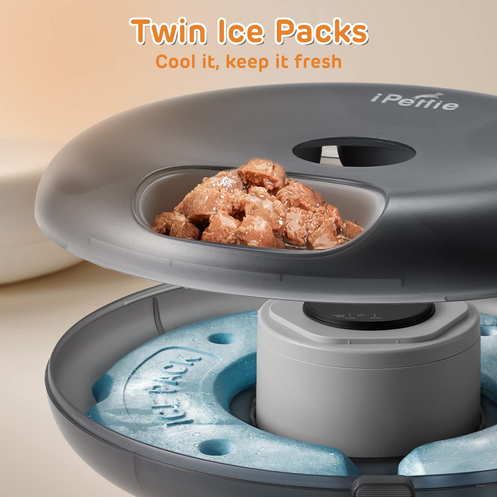 ipettie Donut Frost programmable timer for customizable feeding schedule
