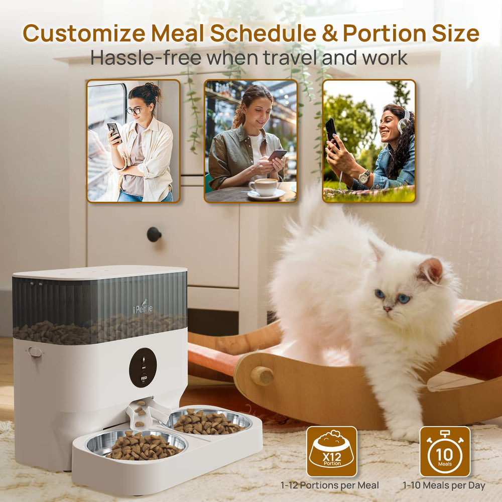 iPettie 5L dry food container highlighting large capacity for daily meals