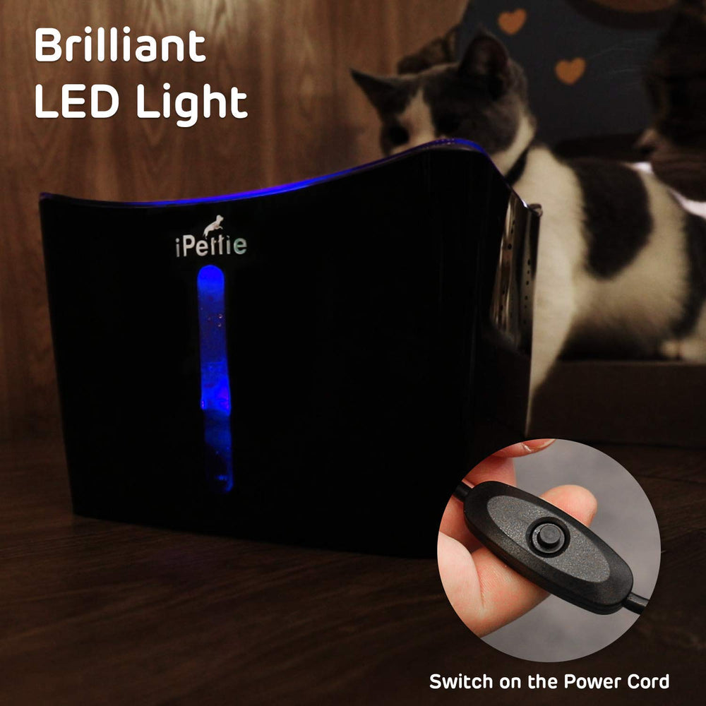 iPettie Kamino cat fountain USB pump enables portable power for on-the-go hydration