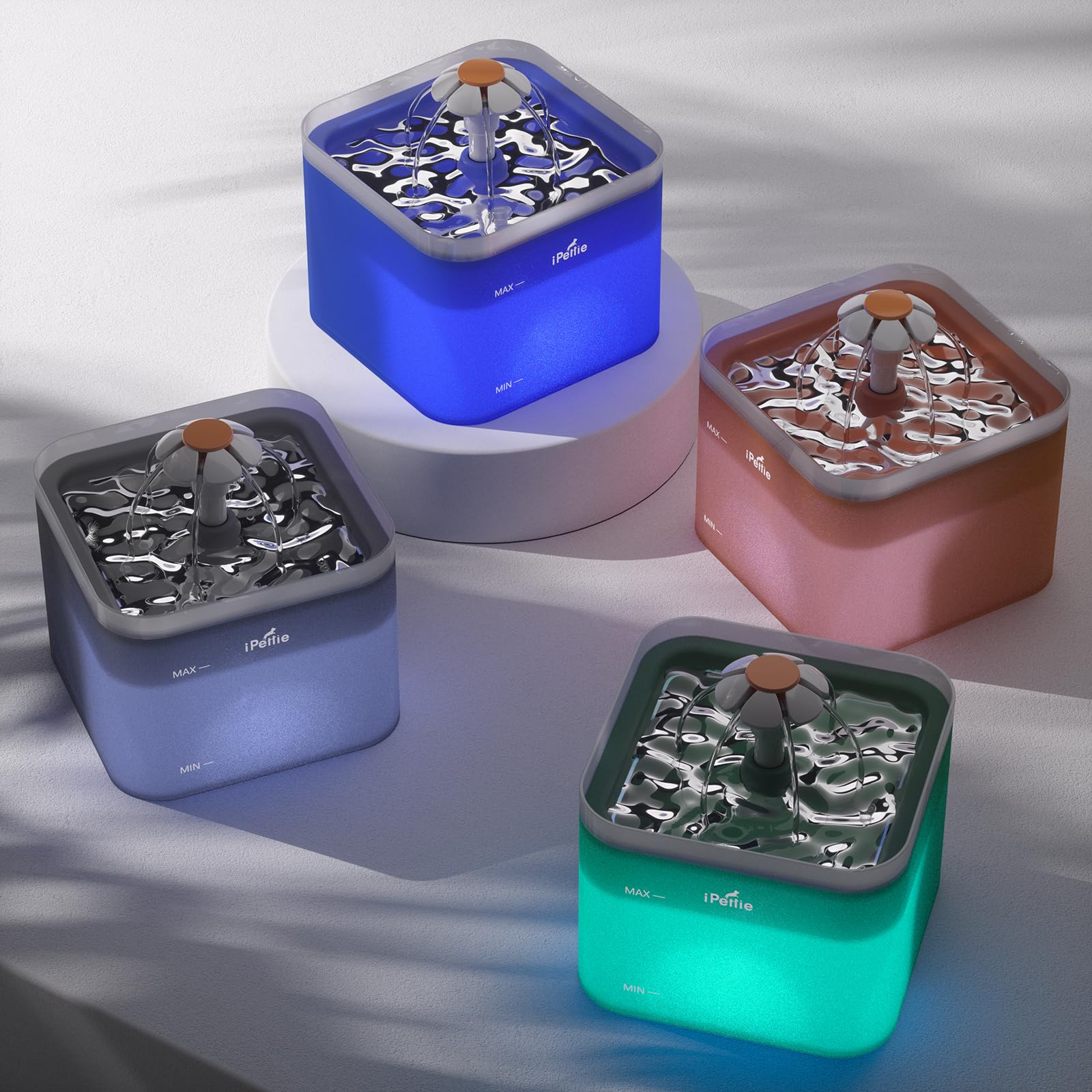 ipetie Neverland fountain blue smart design blends with home decor