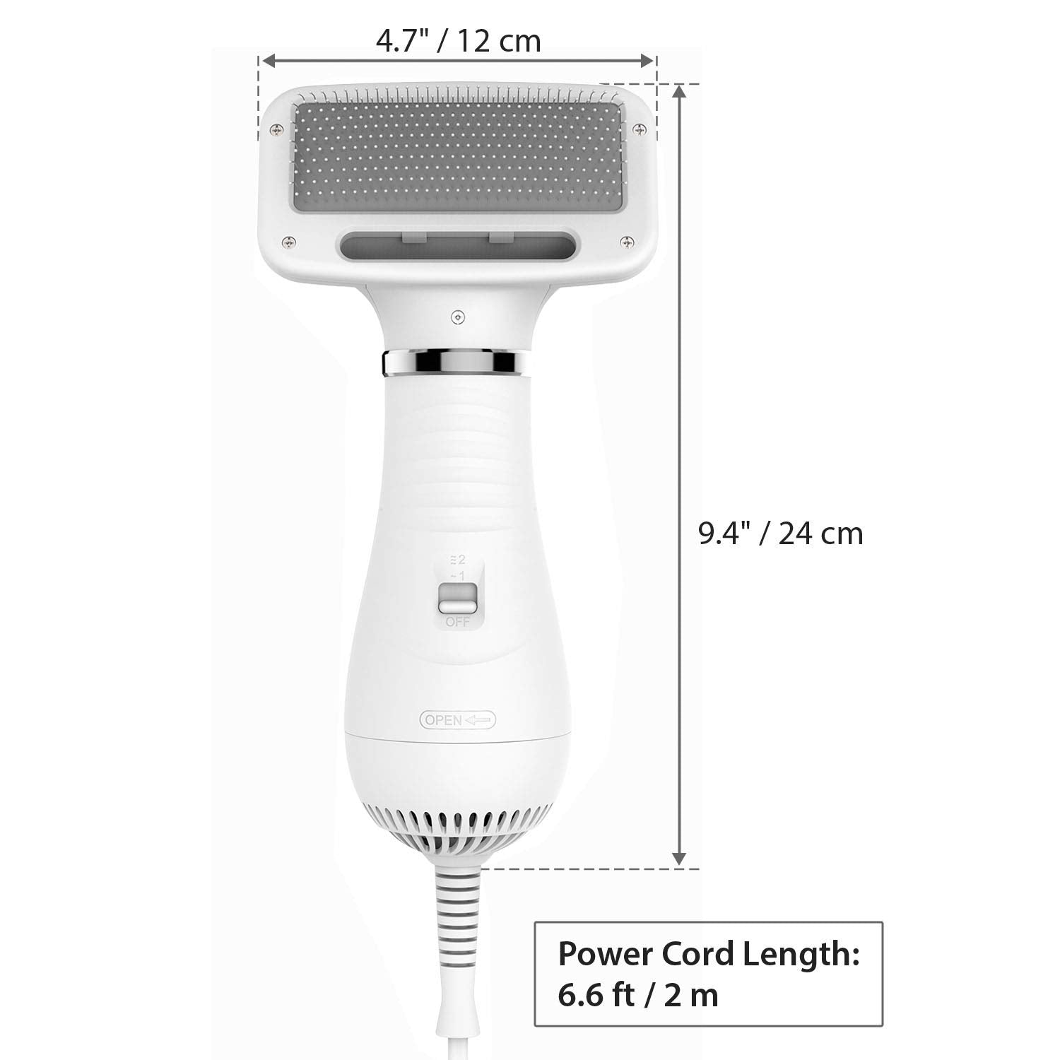 iPettie pet dryer bottom filter for easy hair cleanup