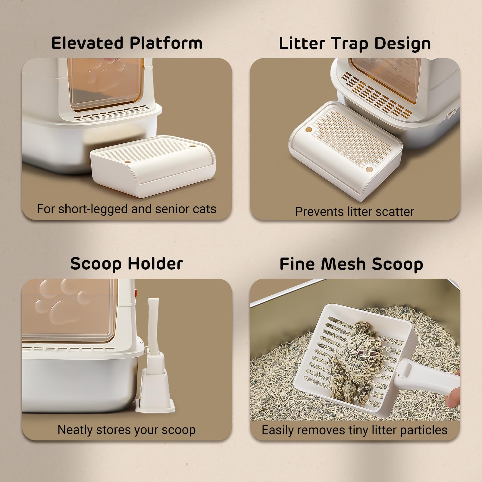 iPettie S01 easy-clean 3-layer shell simplifies setup and maintenance.