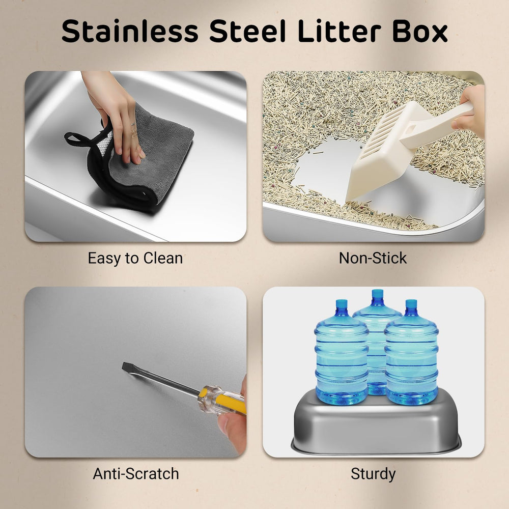 iPettie S01 litter scoop included supports fast, mess-free daily cleanup.