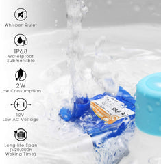 iPettie Tritone ceramic cat water fountain foam filter closeup demonstrates hair-trapping filtration.