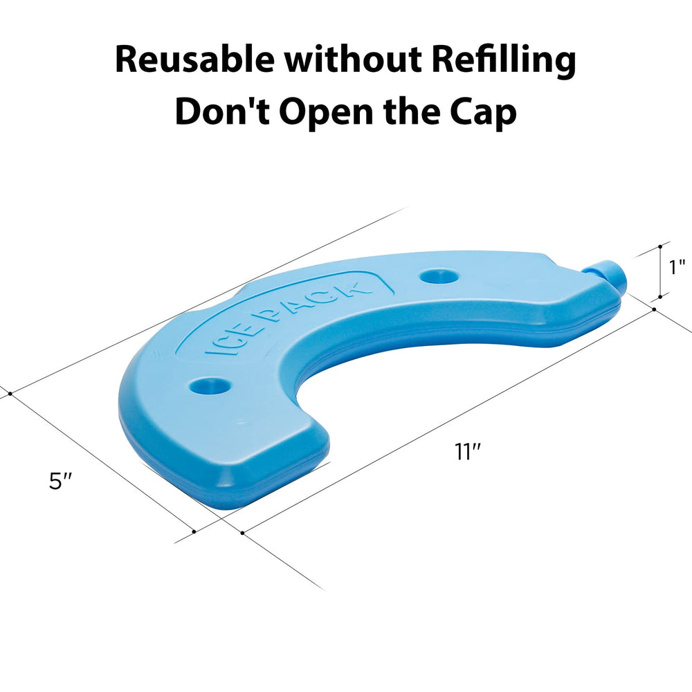 iPettie two-pack ice packs provide long-lasting cooling for multi-day use