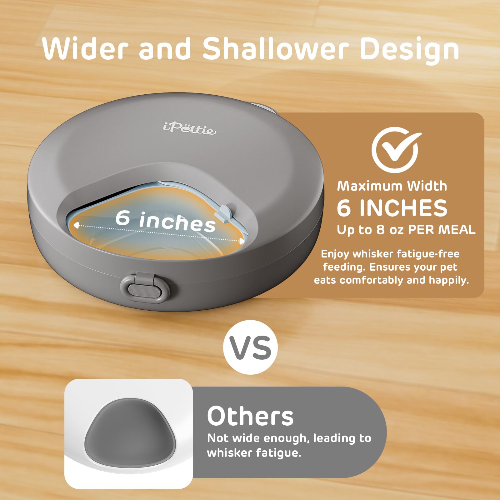 iPettie Zharko four-meal design shows a true, timer-based feeding routine.
