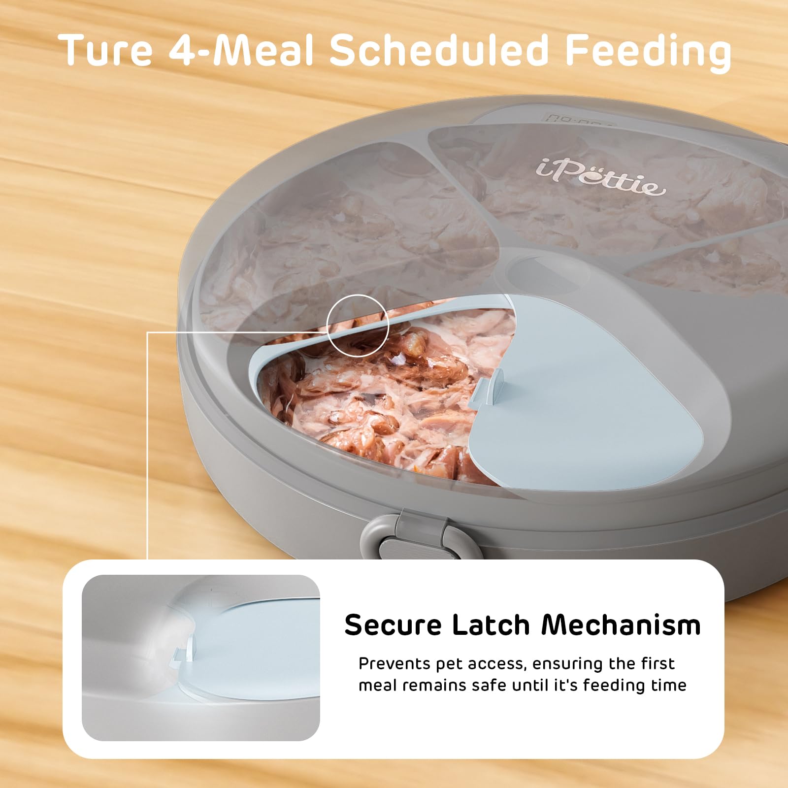 iPettie Zharko whisker-friendly tray reduces whisker fatigue during meals.