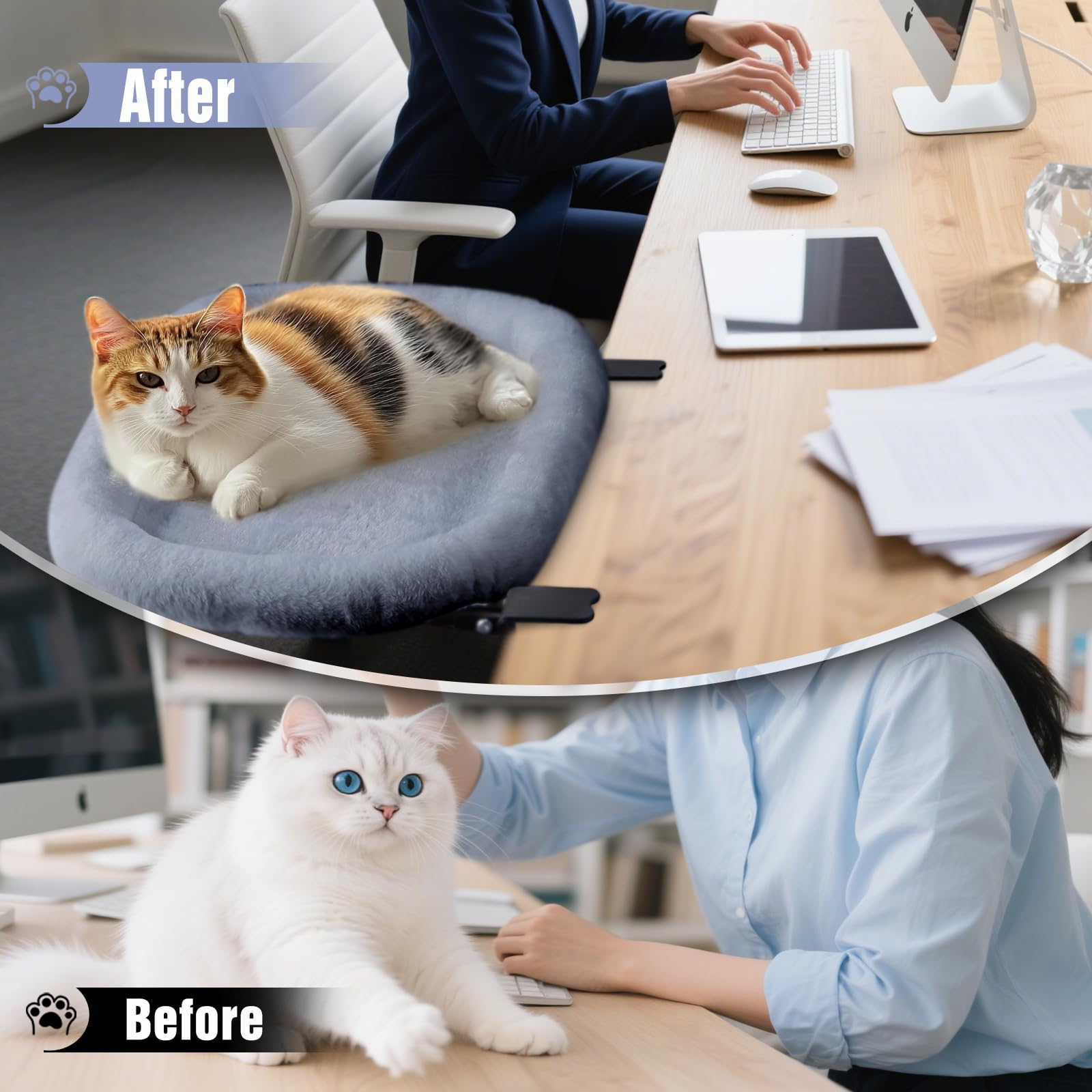 IPOW cat bed in living room complements decor while offering cozy comfort