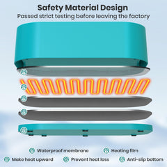IPOW water bowl in outdoor garden setup shows wind-protected placement for steady warmth