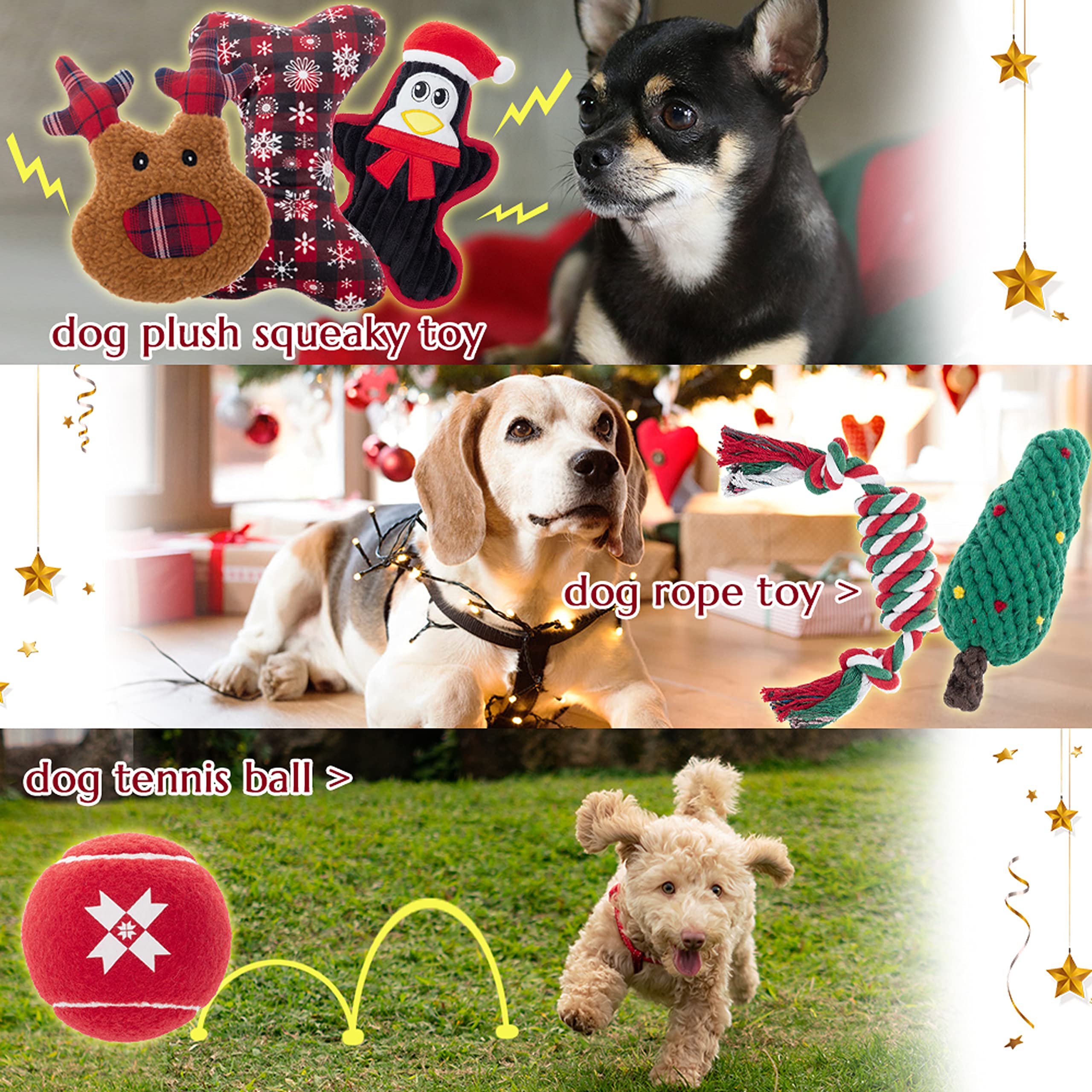IPRAVOCI elk squeaky plush toy designed for curious fetch sessions.