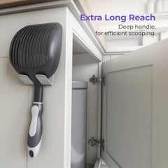 iPrimio solid-handle design provides comfortable grip during scooping.
