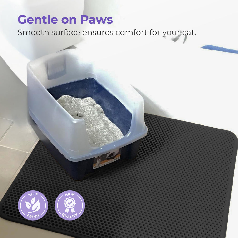 iPrimio litter trapper mat easy to place and clean in home