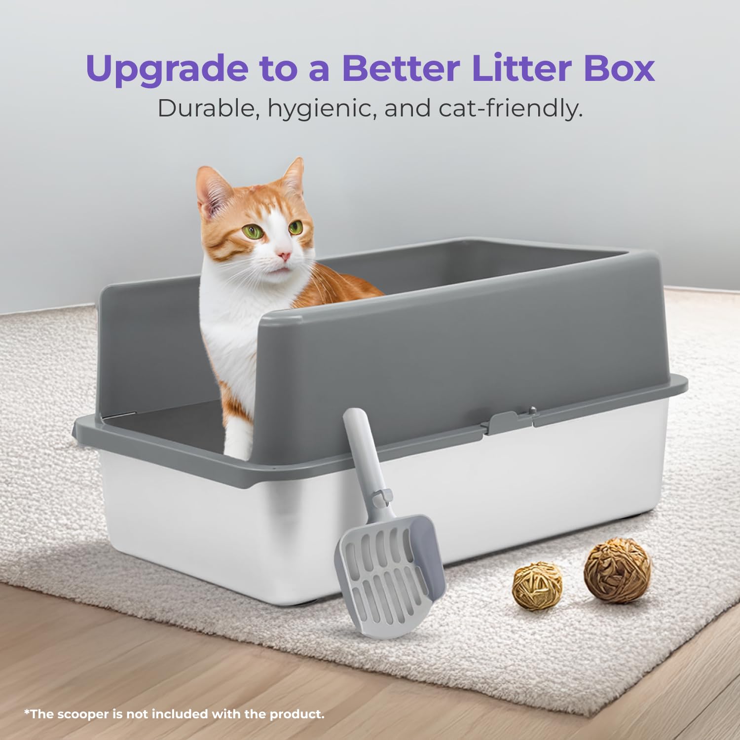 iPrimio XL privacy cover demonstrates a calm, contained litter space