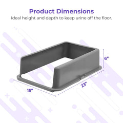 iPrimio XL raised-sides prevent scatter and protect floors