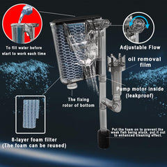 ipriro ultra white glass betta tank filter-back reveals adjustable flow and compact footprint