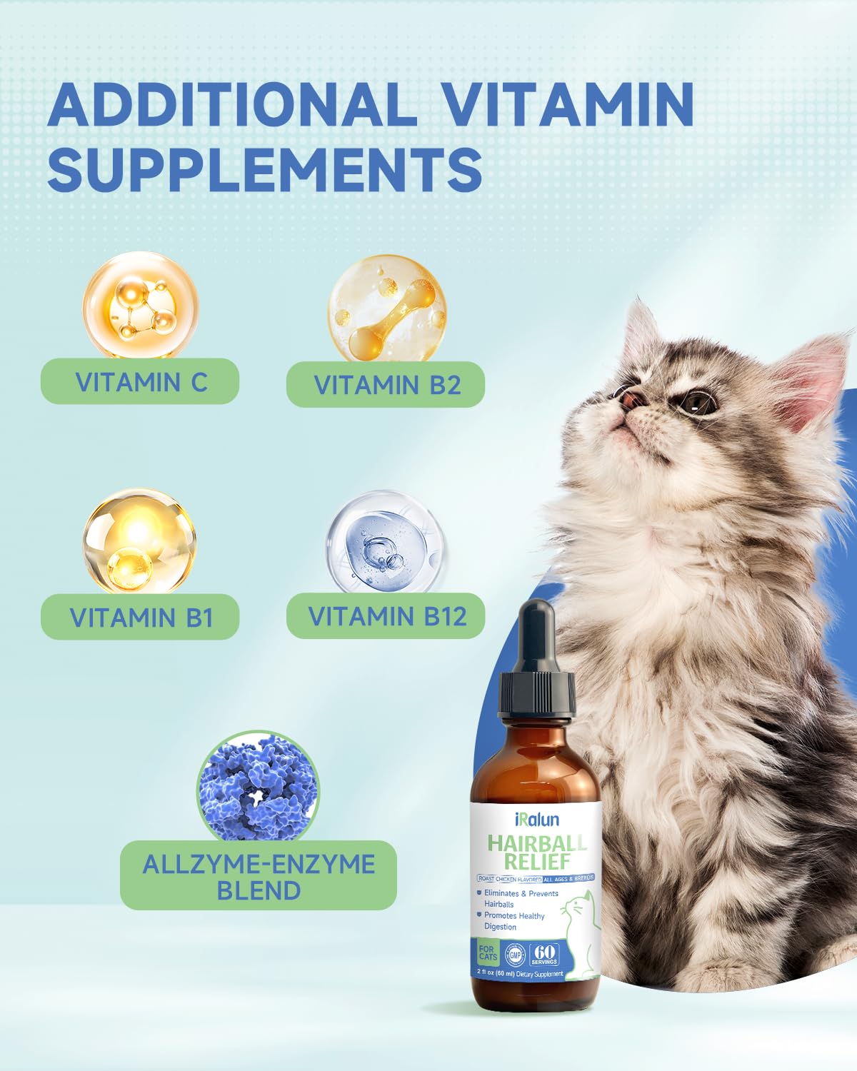 IRALUN Hairball Remedy packaging shown in home environment