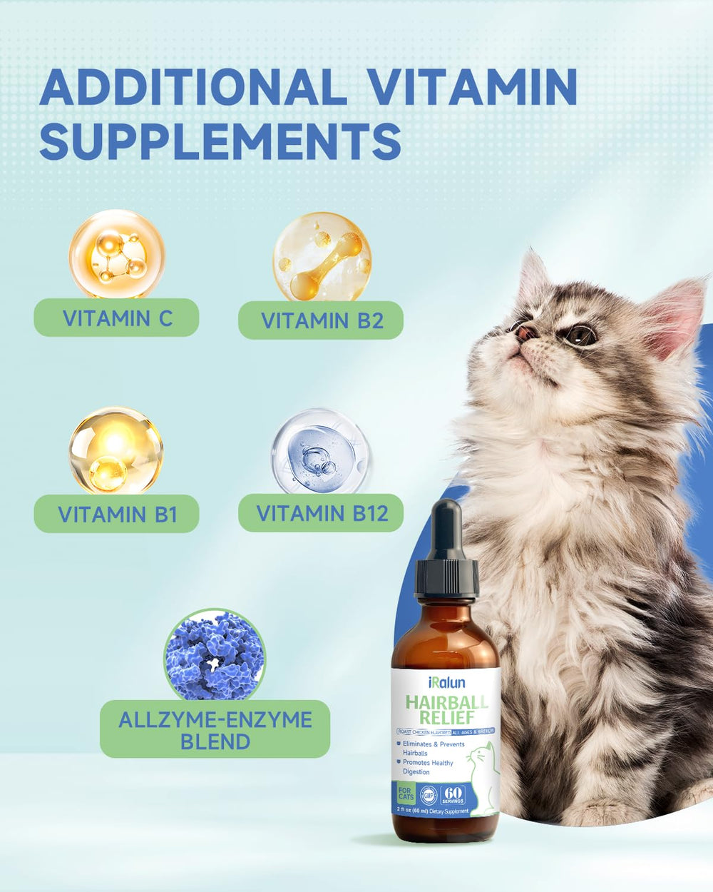 IRALUN Hairball Remedy packaging shown in home environment