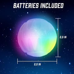 Iron Paws light-up ball in action showing bounce-activated color changes