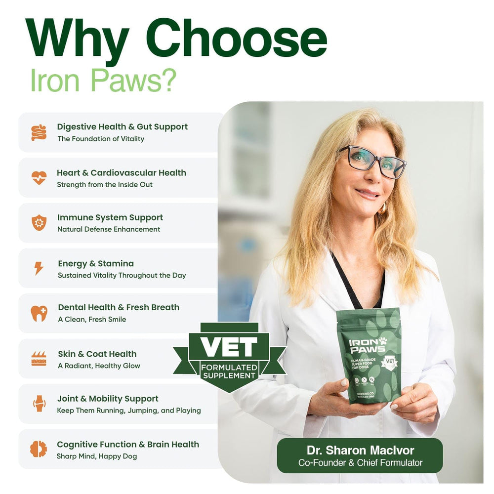 Iron Paws usa-made-human-grade-ingredients: USA-made ingredients dogs love.