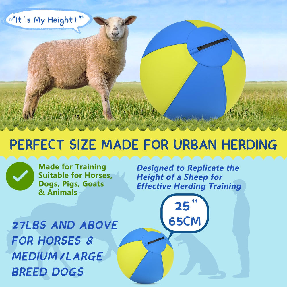 Irondance Herding Ball puncture-resistant inner supports durable high-energy sessions.