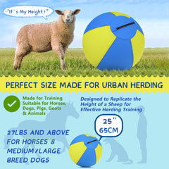 Irondance Herding Ball puncture-resistant inner supports durable high-energy sessions.