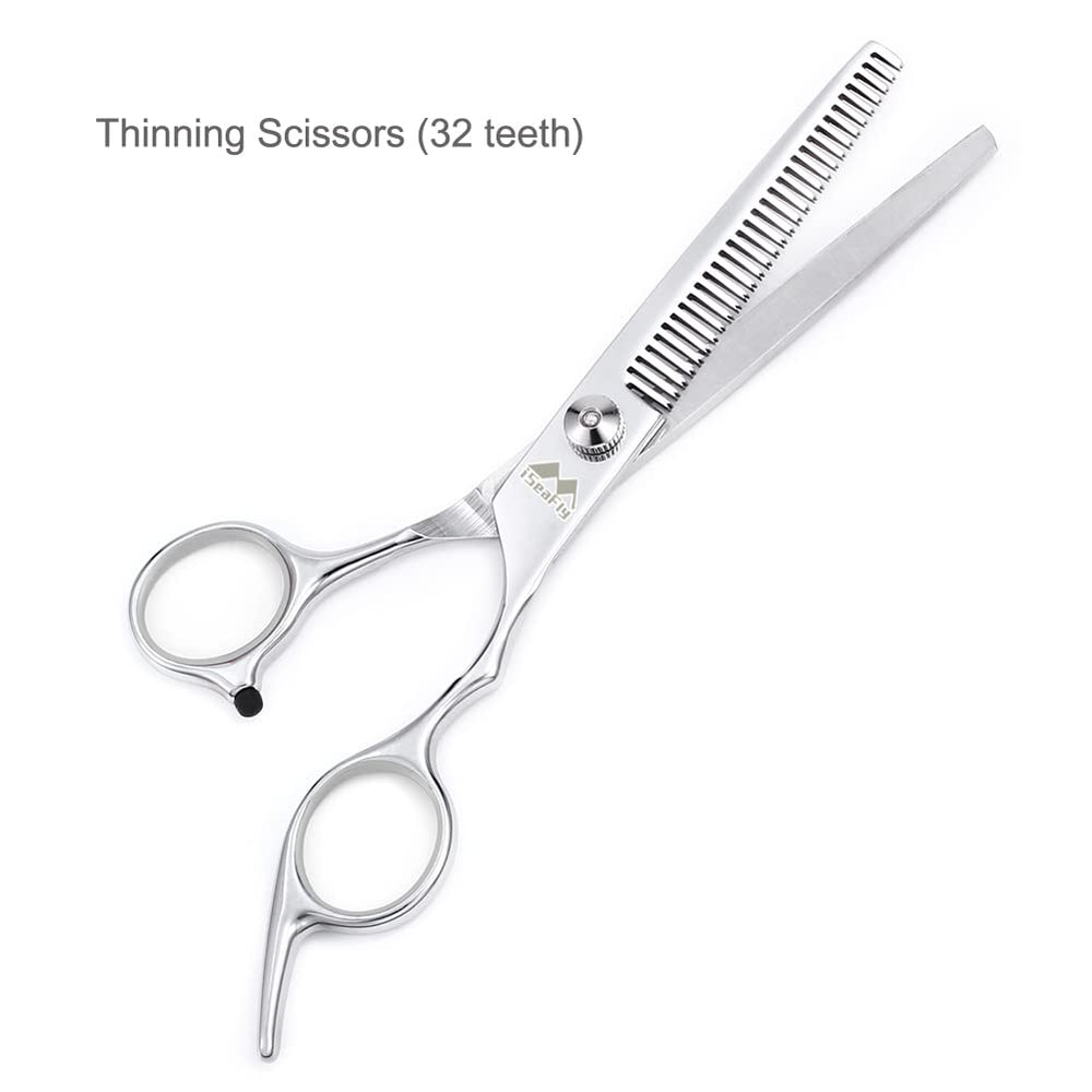 iSeaFly dog grooming scissors 6.1-inch straight for precise edge work
