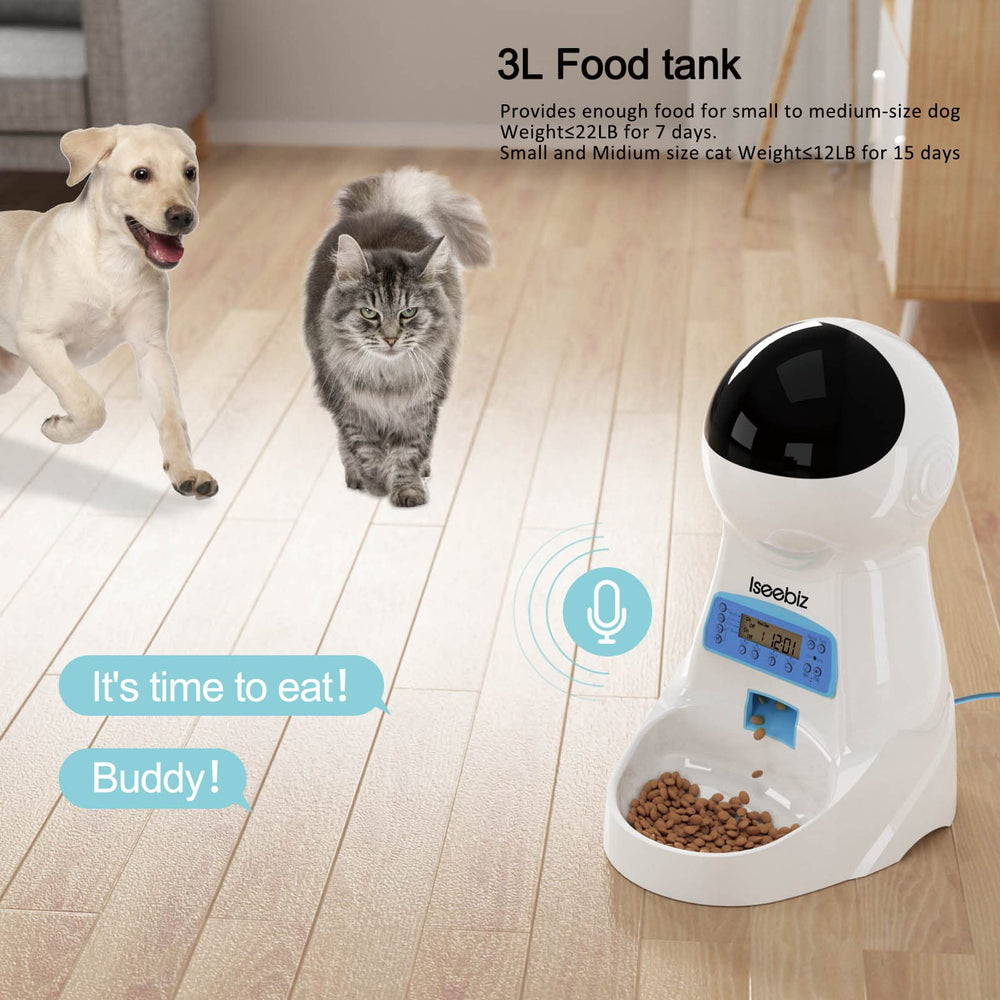 Iseebiz feeder dual power setup supports continuous feeding.