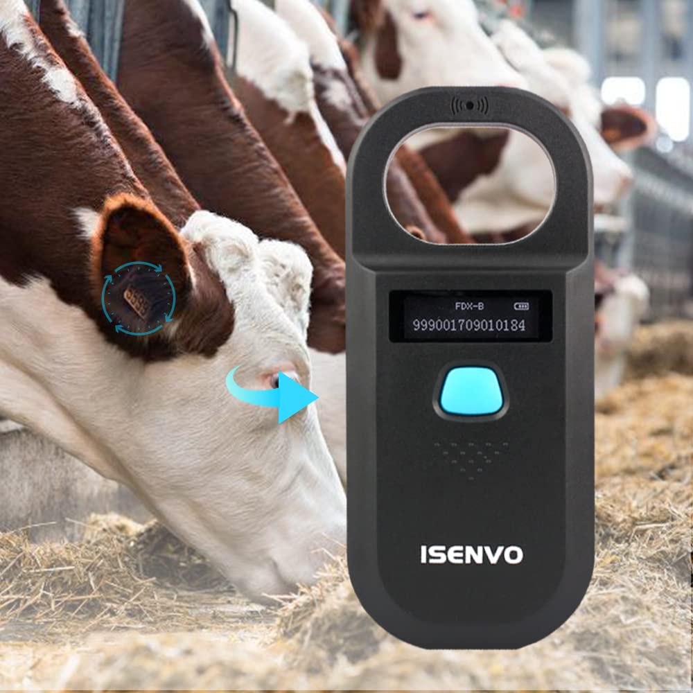 ISENVO auto-standby function saves battery after scanning, ready for next tag
