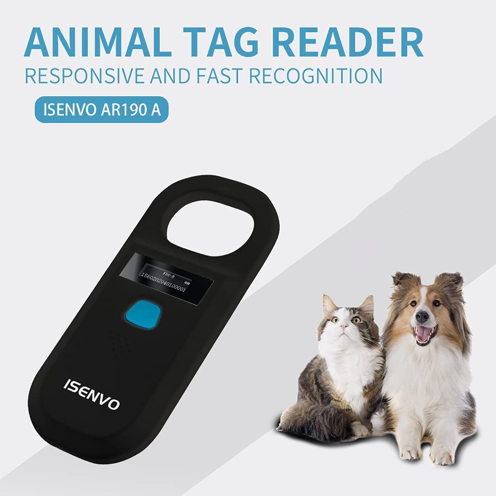 ISENVO scanner supports ISO11784/ISO11785 compatibility for reliable chip reads